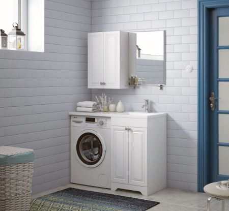 Тумба под раковину Corozo Леон SD-00000890 50х50 напольная цвет белый