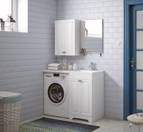 Тумба под раковину Corozo Леон SD-00000890 50х50 напольная цвет белый - фото 3