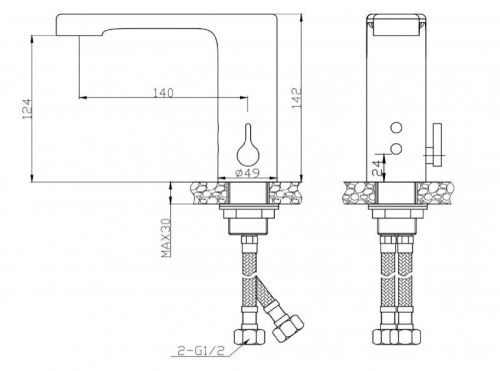 Смеситель BelBagno NOVA BB-ELVM-CRM на раковину хром - фото 2