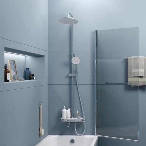 Душевая стойка Iddis Shelfy SHESBBTi06 настенная цвет хром - фото 4