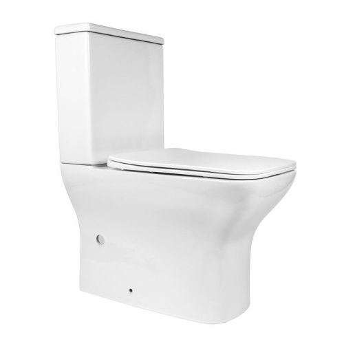 Унитаз напольный с бачком Bond Cube F09-00 белый с сиденьем безободковый душевой смыв - фото 3