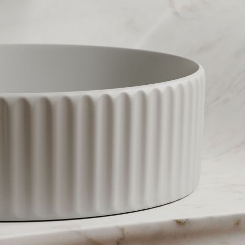 Раковина из сантехнического фарфора Ceramica Nova ELEMENT CN6057MSG 40х40 накладная цвет серый без отверстий под смеситель - фото 2