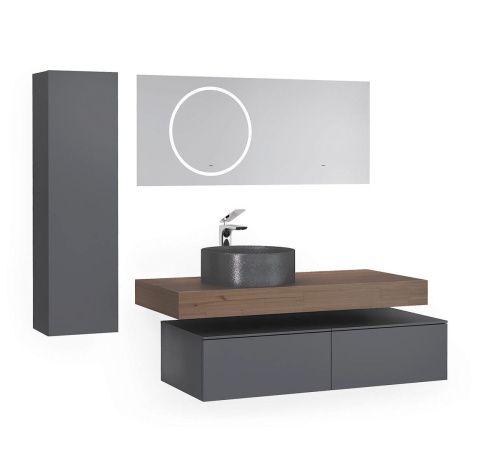 Столешница Jorno MODULARE Mdlr.06.140/T/JR 140х50 подвесная цвет коричневый - фото 2