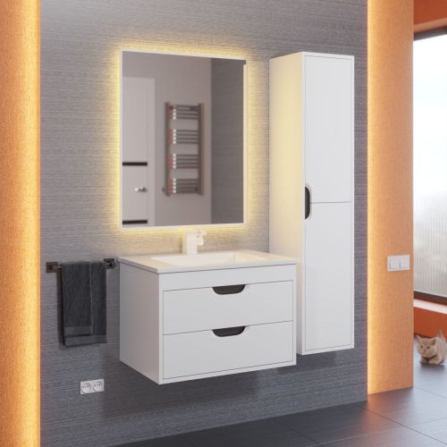 Тумба с раковиной Uperwood UPD Modul 3930205581 60х50 цвет белый - фото 2