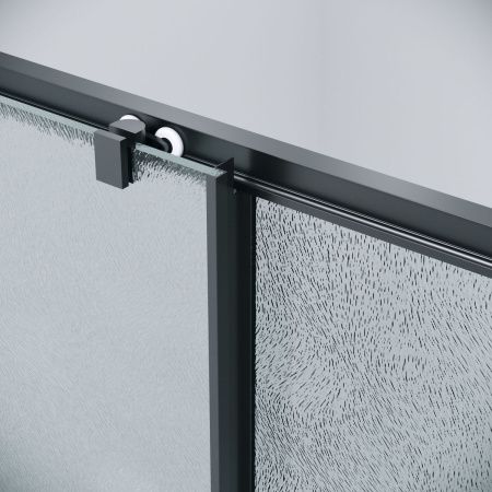 Душевая дверь Grossman Cosmo 100.K33.02.120.21.02 120х195 стекло текстурное профиль черный