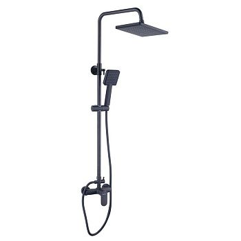 Душевая стойка Bond Cube B01-8488 настенная цвет черный