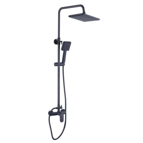 Душевая стойка Bond Cube B01-8488 настенная цвет черный