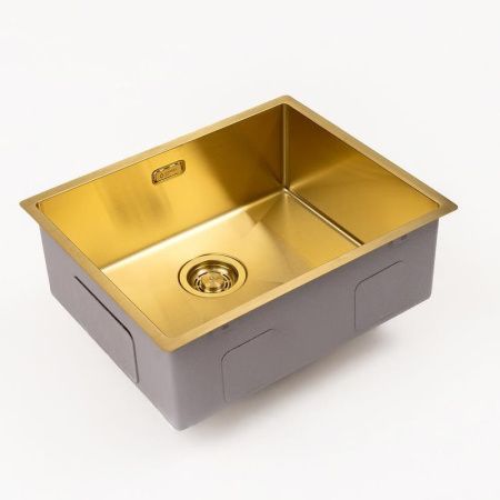 Кухонная мойка Grandex Aqua 5041741 55х45 цвет золото поверхность матовая