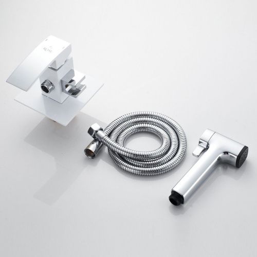 Гигиенический душ со смесителем Rose R1505F-2 белый/хром - фото 4