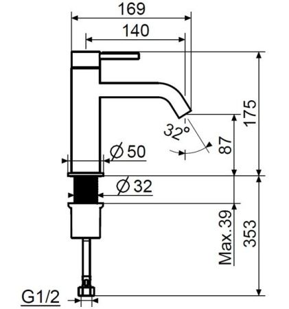 Смеситель Plumberia Selection Ixo XO0053RS на раковину медь