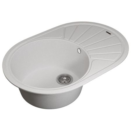 Кухонная мойка Uperwood Quartz Premium UPD-02 3910202104 75х50 цвет белый поверхность матовая