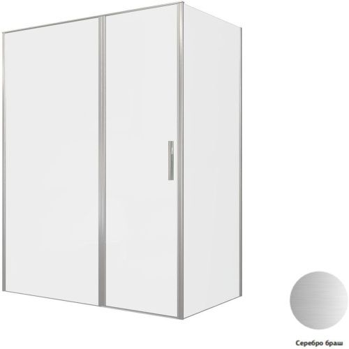 Душевой уголок Allen Brau Priority 3.31038.BA + 3.31044.BA 160х90 стекло прозрачное профиль серебро без поддона - фото 5