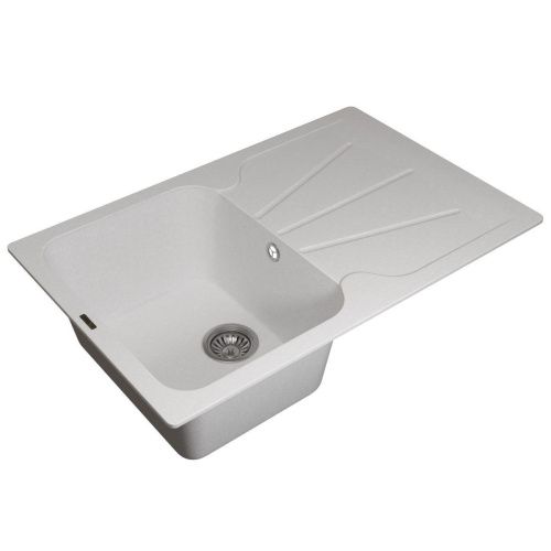 Кухонная мойка Uperwood Quartz Premium UPD-04 3910202112 80х50 цвет белый поверхность матовая - фото 2