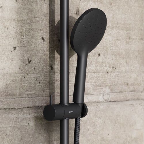 Душевая стойка Damixa Jupiter 977000300 настенная цвет черный - фото 3