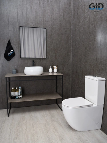 Раковина керамическая Gid Esfera 51213 40х40 накладная цвет белый без отверстий под смеситель - фото 5