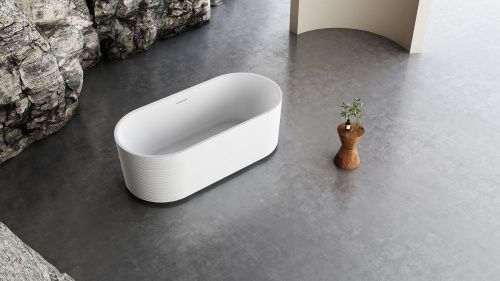 Ванна акриловая Abber AB9436-1.7 170х80 отдельностоящая овальная с каркасом - фото 2