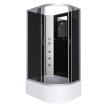 Душевая кабина Niagara Classic 25101434LBKG 120х80 асимметричная без крыши ориентация левая