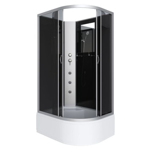 Душевая кабина Niagara Classic 25101434LBKG 120х80 асимметричная без крыши ориентация левая