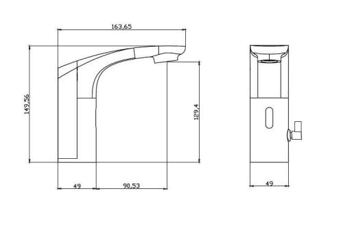 Смеситель BelBagno ACQUA ACQUA-ELV-CRM на раковину хром - фото 3