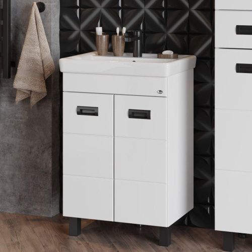 Тумба под раковину Onika Балтика 106139 60х40 напольная цвет белый - фото 2