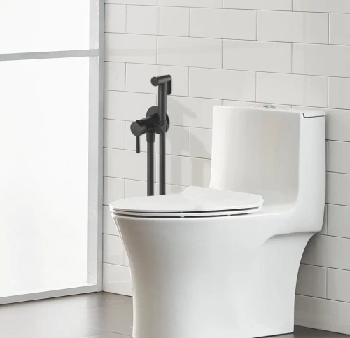 Гигиенический душ со смесителем Shevanik S147H черный - фото 4