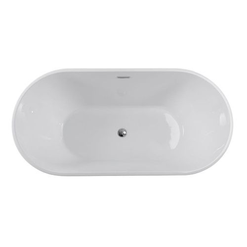 Ванна акриловая Art&Max AM-218-1600-750 160х75 отдельностоящая овальная - фото 4