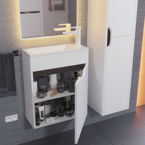 Тумба с раковиной Uperwood UPD Modul 393020555 50х20 цвет белый - фото 5