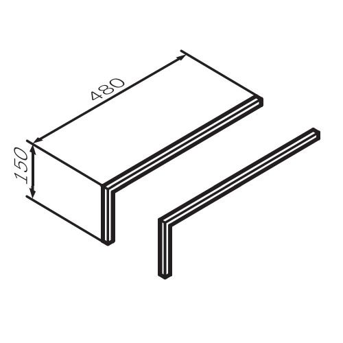 Ножки для тумбы Am.Pm Func M8FLEGS015GM - фото 2