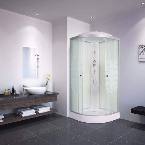 Душевая кабина AvaCan L908 80х80 четверть круга с крышей ориентация универсальная - фото 2