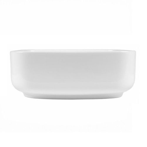 Раковина из сантехнического фарфора Bond Cube S57-380 40х40 накладная цвет белый без отверстий под смеситель - фото 3