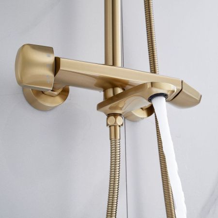 Душевая стойка Rose R3936G настенная цвет золото