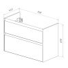 Тумба под раковину LeMark Combi LM03C100T 100х40 напольная цвет белый