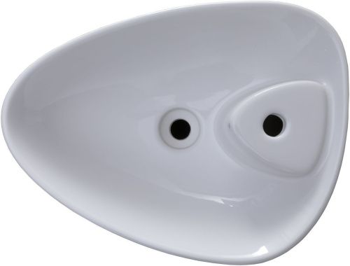 Раковина керамическая Allen Brau Infinity 4.21015.20 44х58 напольная цвет белый 1 отверстие под смеситель - фото 5