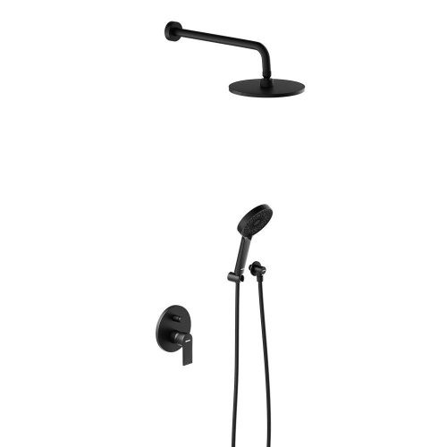 Душевая система Damixa Apollo 947520300 встраиваемая в стену цвет черный - фото 2