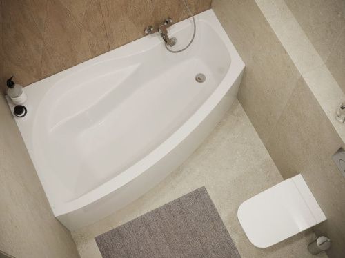 Ванна акриловая Santek Майорка XL 1WH111990 160х95 пристенная асимметричная без каркаса - фото 5