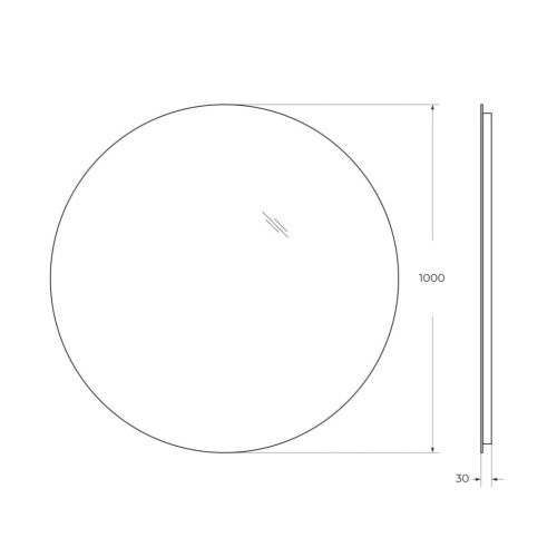 Зеркало с подсветкой BelBagno SPC-INT-1000-LED 100х100 подвесное - фото 5