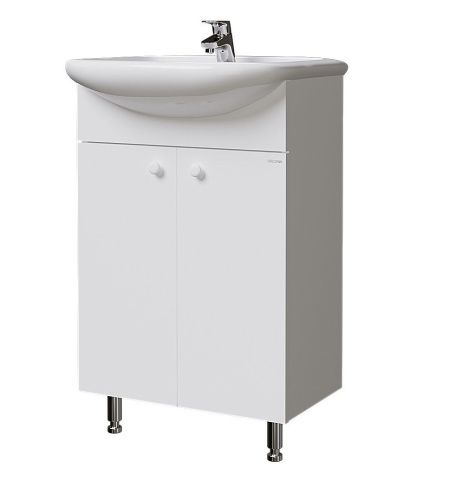 Тумба под раковину Grossman КРИТ-ЭКО 105005 50х30 напольная цвет белый - фото 2