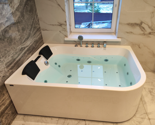 Ванна акриловая Frank 2015110 170х120 угловая асимметричная с каркасом - фото 4