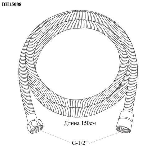 Душевой шланг Bond BH15088 черный - фото 3