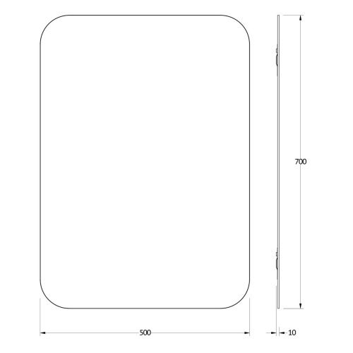 Зеркало Evoform Primary BY 0127 50х70 подвесное - фото 2