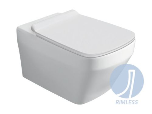 Чаша унитаза подвесная Simas BB 18 bia цвет белый без сиденья безободковая смыв торнадо - фото 2