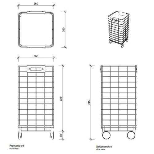 Корзина для белья Decor Walther Universal 613794 - фото 2