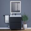 Тумба под раковину Uperwood Tanos 291120332 70х50 напольная цвет черный