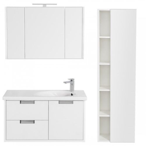 Зеркало-шкаф Roca Etna 7857305806 100х70 подвесной цвет белый - фото 3