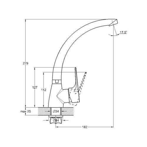 Смеситель для кухни G.Lauf ZOP ZOP4-B045 на столешницу хром - фото 3