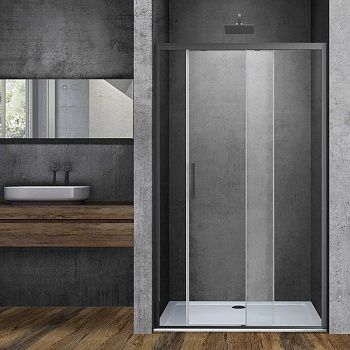 Душевая дверь Vincea Soft VDS-3SO120CLGM 120х195 стекло прозрачное профиль вороненая сталь