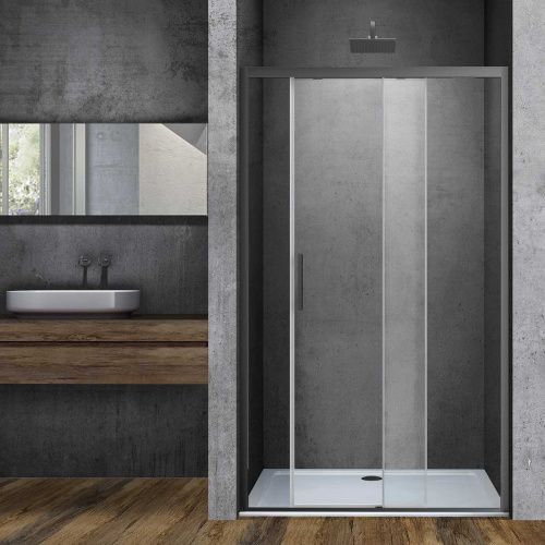 Душевая дверь Vincea Soft VDS-3SO120CLGM 120х195 стекло прозрачное профиль вороненая сталь