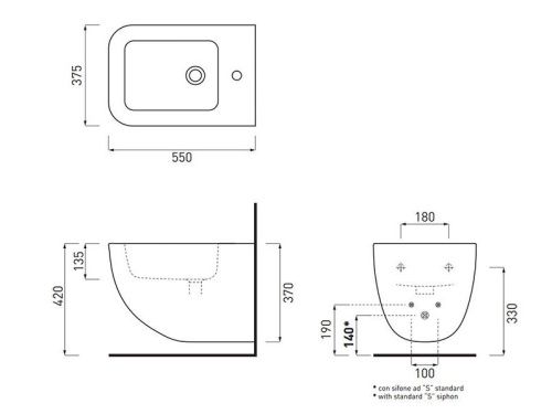 Биде подвесное CIELO Shui Comfort SHCOBS цвет белый - фото 3