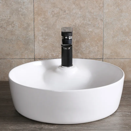 Раковина из сантехнического фарфора Cerutti SPA CR0090 40х40 накладная цвет белый 1 отверстие под смеситель - фото 4