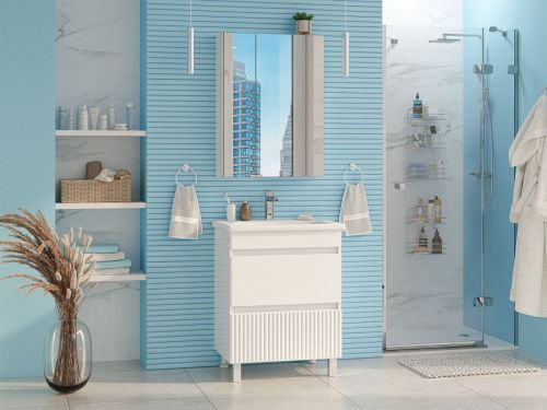 Тумба под раковину Misty Мира П-Мир-01065-012Я 60х40 напольная цвет белый - фото 5